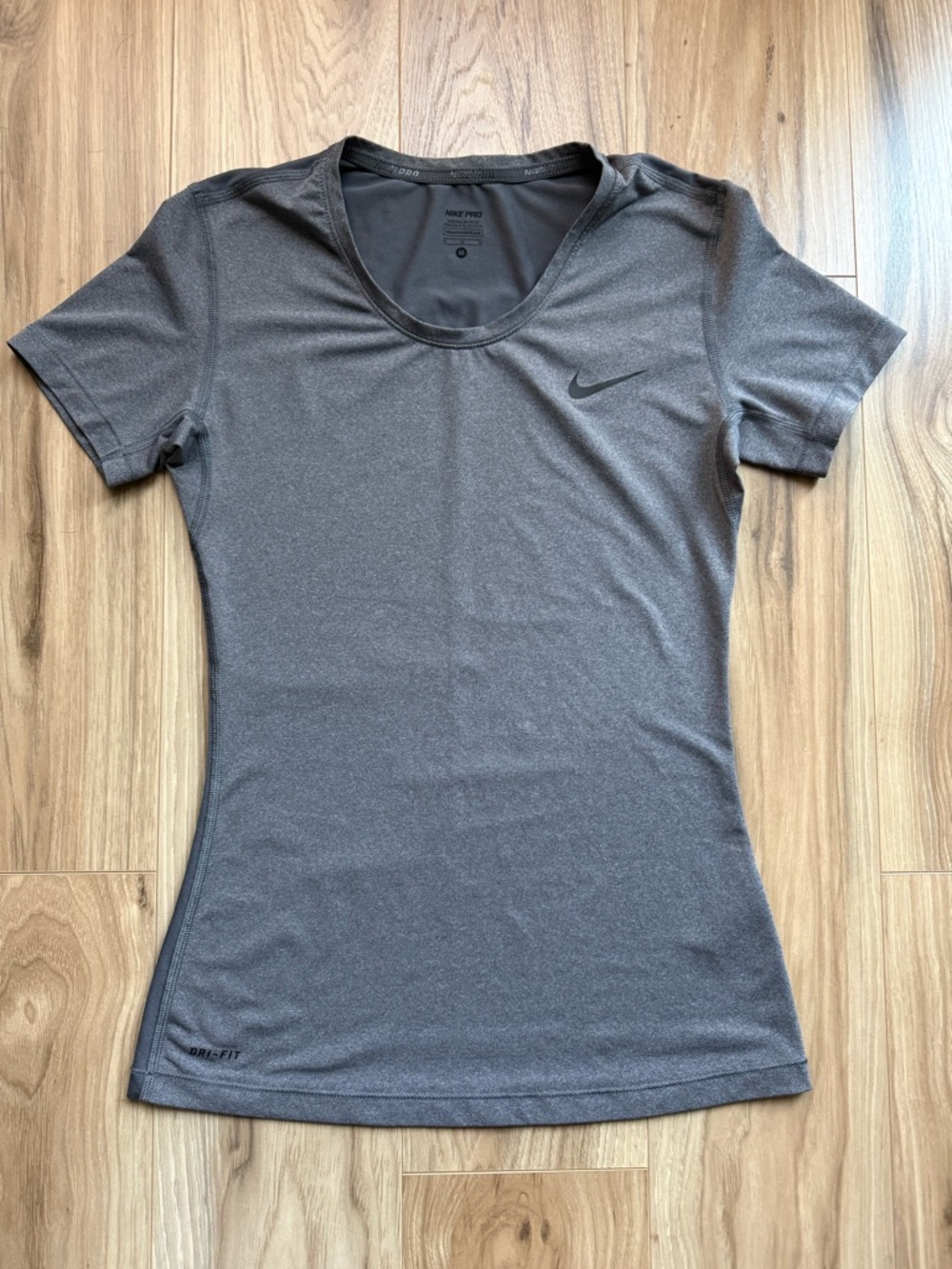 Nike Pro Women's Short Sleeve Dri-FIT Top — Dark Gray